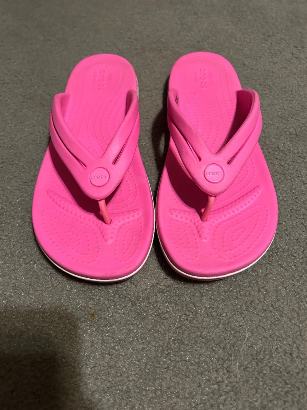 Crocs Hot Pink Flip Flops